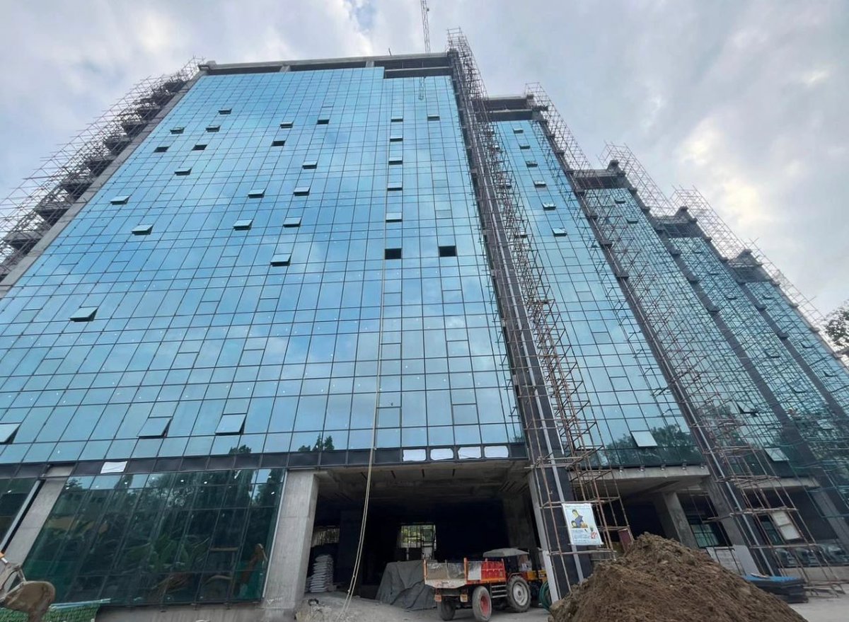 UpdatesChennai's tweet image. Status of Chettinad Corporate Office (G+14F) & 40 key Hotel at MRC Nagar... #Chennai #Projects 🏗️🌇