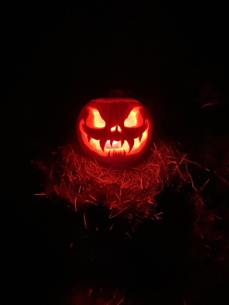Payne_T_'s tweet photo. Pumpkin carving with a friend https://t.co/15uLyVHh0S