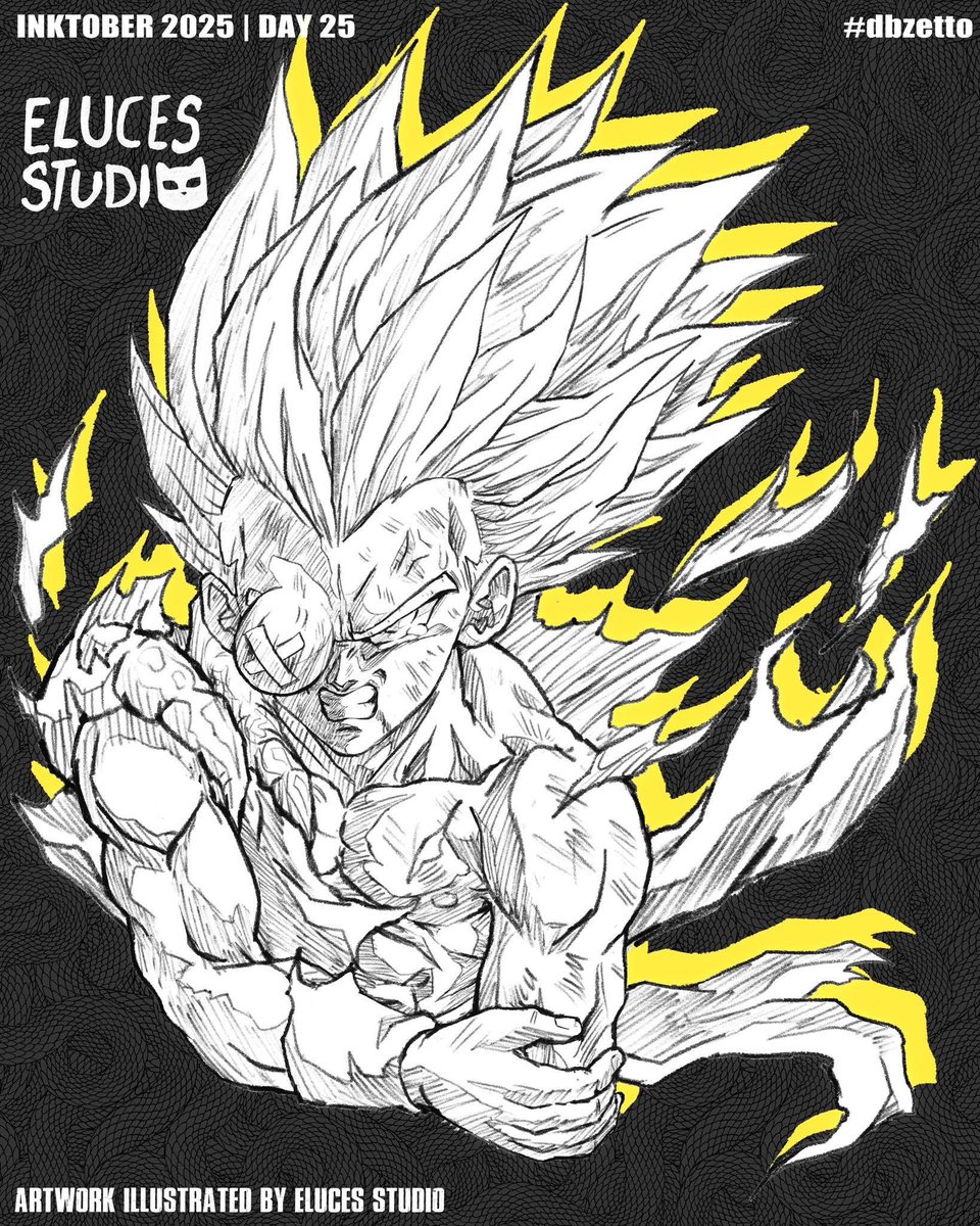 GOTENKS SUPER SAIYAJIN |DRAGON BALL Z |Inktober Day 25