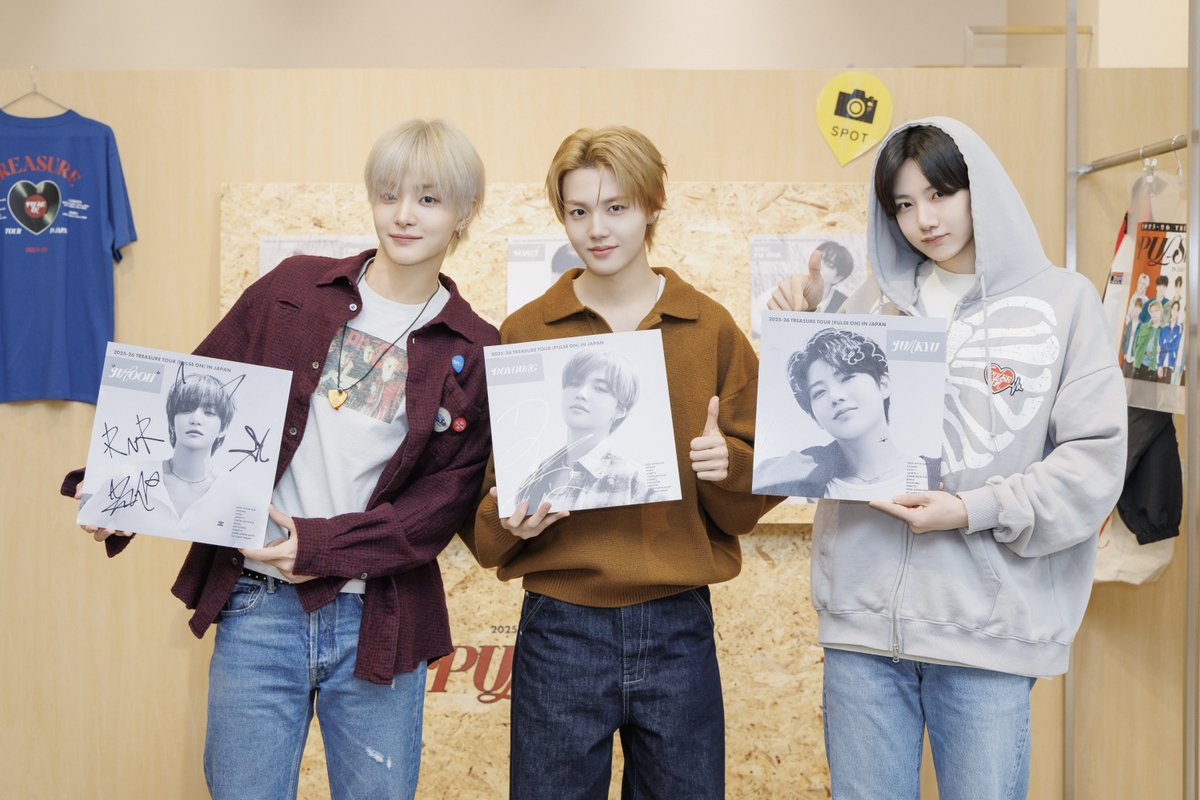 📸] POP-UP STOREに来店した #JIHOON #JUNKYU #DOYOUNG の ビハインド