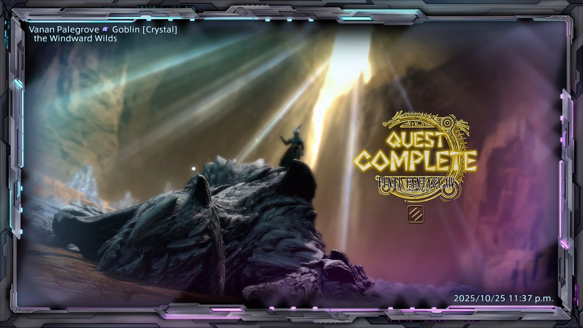 LorethCrow's tweet photo. #FFXIVxMHWilds #FFXIVSweepstakes

Vanan's Monster Hunter title living up to it's name! Another beast felled, now it's time for a snack and a nap! https://t.co/xXoQGHXtNJ