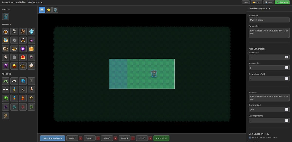 Was able to build this full featured level editor for <a href="/TowerStormGame/">Tower Storm</a> in one night, would have taken at least a month by hand. Claude iteration speed is mind-blowingly fast when used correctly.
