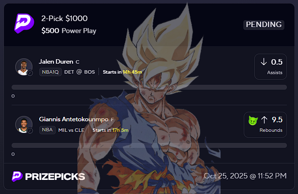 TaizeLocks's tweet photo. THE ONLY NBA NUKE SLIP YOU NEED 💎(1-0) 💣   

$50 TO SOMEBODY WHO LIKES WHEN THIS CASHES     

#PrizePicks #GamblingX #NBA https://t.co/bS8dDA1o5i