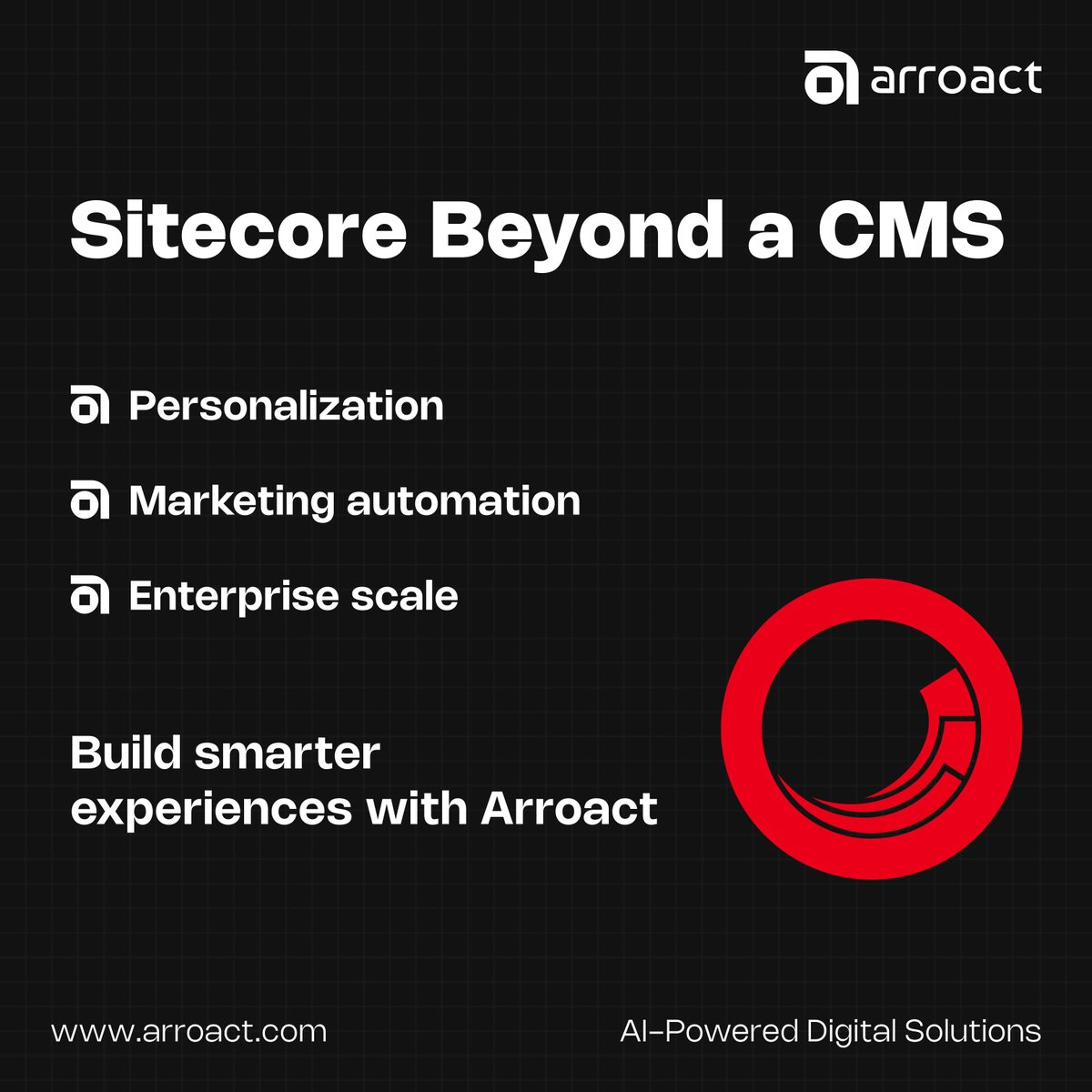 Arroact_Tech's tweet image. Sitecore is more than just content management. It’s a complete digital experience platform that empowers brands to deliver personalized, automated, and scalable customer journeys.

Explore Sitecore Services from here arroact.com/sitecore-techn…

#Arroact #Sitecore #SitecoreCMS