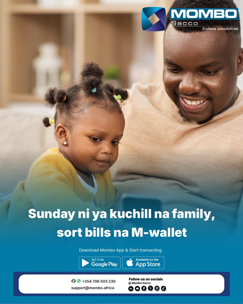 mombosacco's tweet image. Start your Sunday stress-free with Mwallet!  Enjoy full access to your account anytime, anywhere with Mombo Sacco's digital banking solution. #Mwallet #SmartLiving #MomboSacco #DigitalBanking #SundayVibes