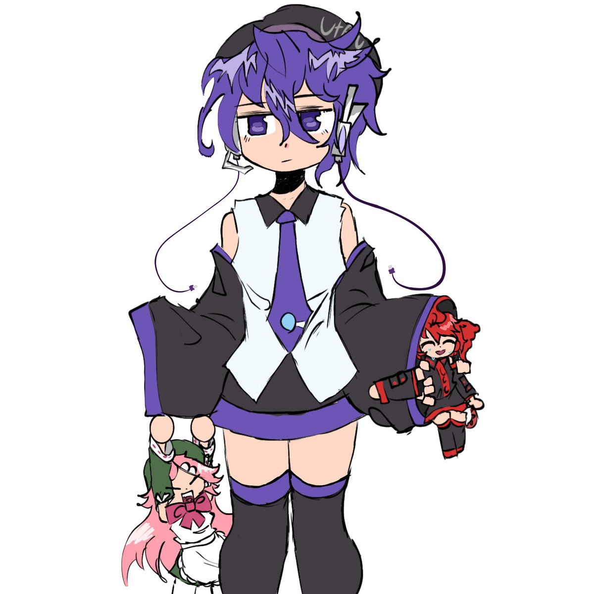 Sillycofcofy's tweet photo. #utau #defoko #utane #kanoswap #art #digitaldraw #teto #MomoneMomo #桃音モモ誕生祭2024
big defoko|mini momone and teto https://t.co/CPYFY828Ix