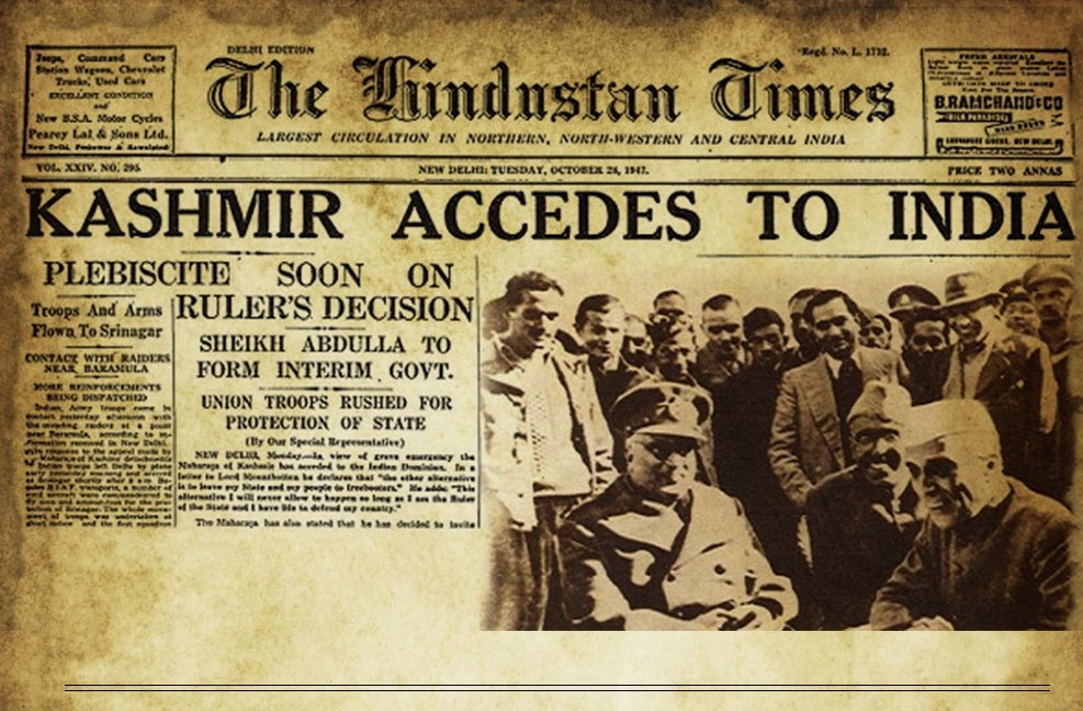 📜 TODAY IN HISTORY | Oct 26, 1947

Maharajah of Kashmir signed the Instrument of Accession in controversial circumstances, formally joining India amidst partition chaos. The decision sparked decades of conflict, shaping South Asia’s most sensitive dispute.

#Kashmir #India