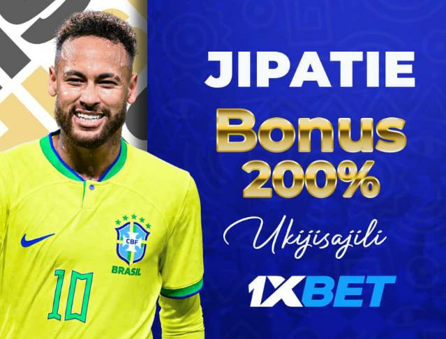 PATA BONUS YA HADI 50K UKIWA NA APPLICATION YA 1XBET. PROMO CODE YETU NI👉AJAX28 

〽️Hakuna makato kuweka na kutoa pesa 
〽️Bonus kila Ijumaa &amp; Jumatatu
〽️Masoko mengi zaidi kurahisha ushindi wako
〽️Cash Out inasomeka kama Sell Out 

Link ya kujisajili ⤵️