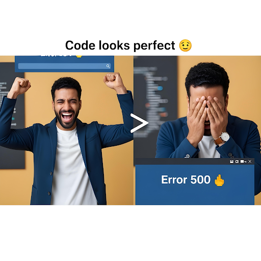 mufratnir's tweet image. When ChatGPT gives you 100 lines of perfect-looking code…
But it doesn’t actually work 😭
Developers know this pain too well.
#WebDev #PHP #codinghumor