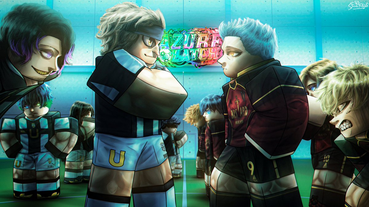 Ranked &amp; 11v11 Azure Latch GFX Thumbnail⚽️
-
Commissioned by <a href="/thebossinnicar1/">Theb➐ss</a>  &amp; <a href="/Caleb_TheDev/">Caleb</a>    
-
Discord Link: discord.gg/azl
-
Game Link: roblox.com/games/94647229…
-
#robloxart #roblox #robloxgfx #robloxart #RobloxDev #ROBLOX #Robloxdesign #bluelock #football #soccer