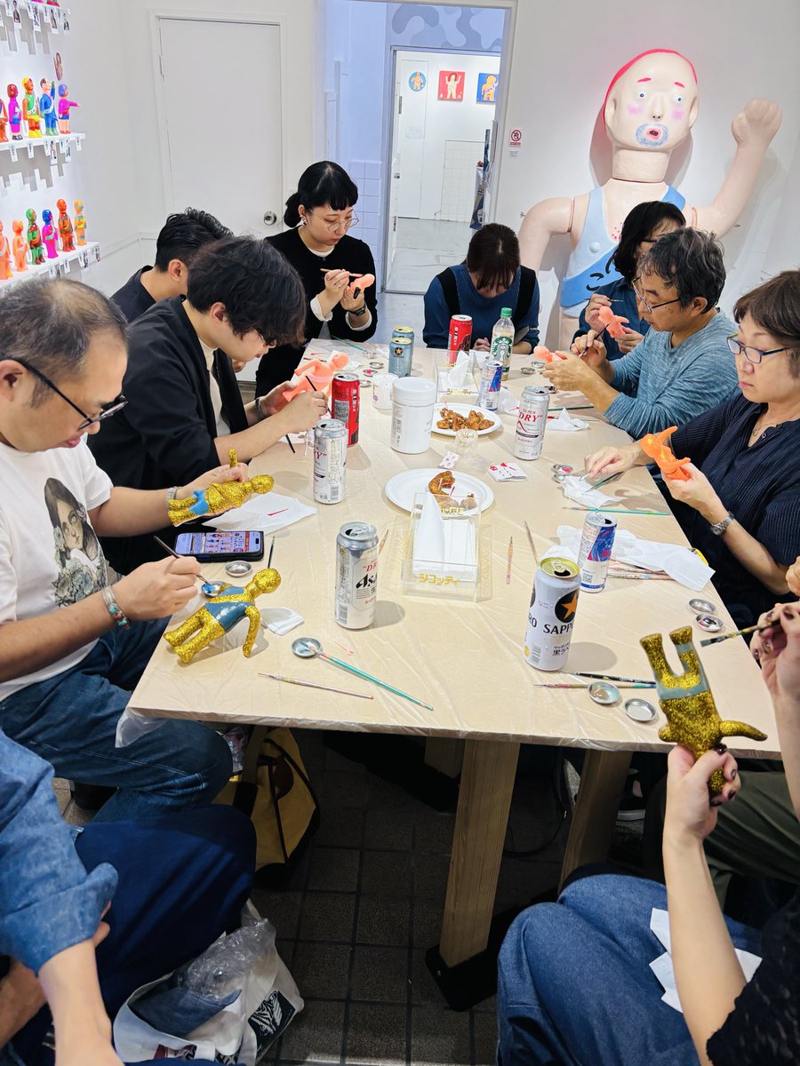 二週連続で良いワークショップになりました。
#ソフビ塗り