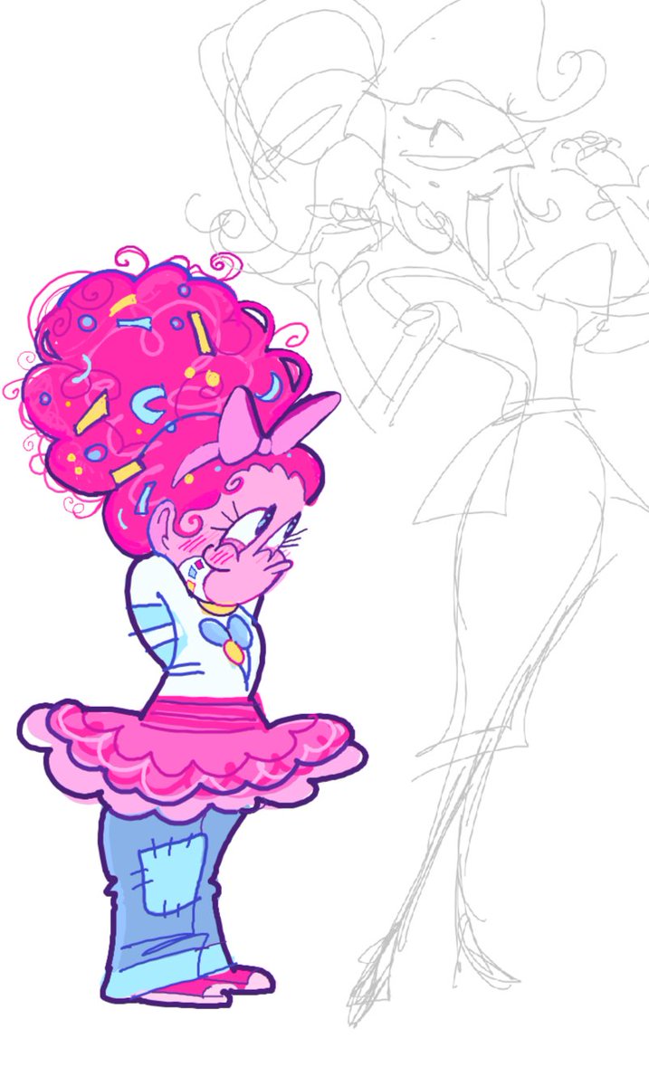 New Mane 6 wip!! I always start with Pinkie hehe #mlp #mlpfanart #pinkiepie #rarity