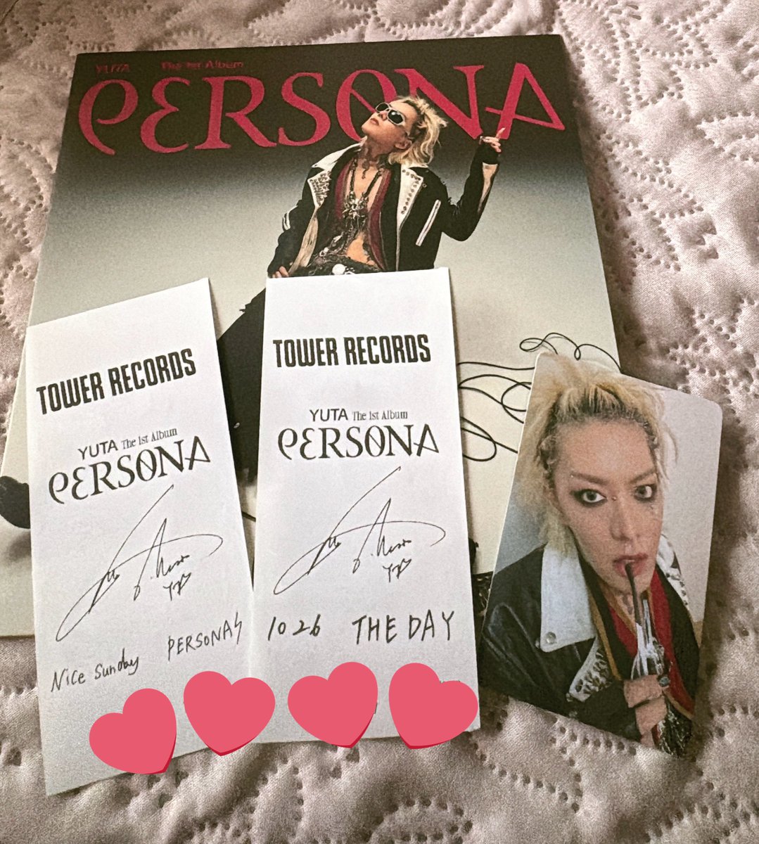 yukiyuki127Love's tweet image. タワレコ神戸店へ行って来ました☺️
YUTA 30 the PERSONA rises from EMBER
#HAPPYYUTADAY #YUTA_PERSONA 
#中本悠太誕生祭2025_PERSONA発売