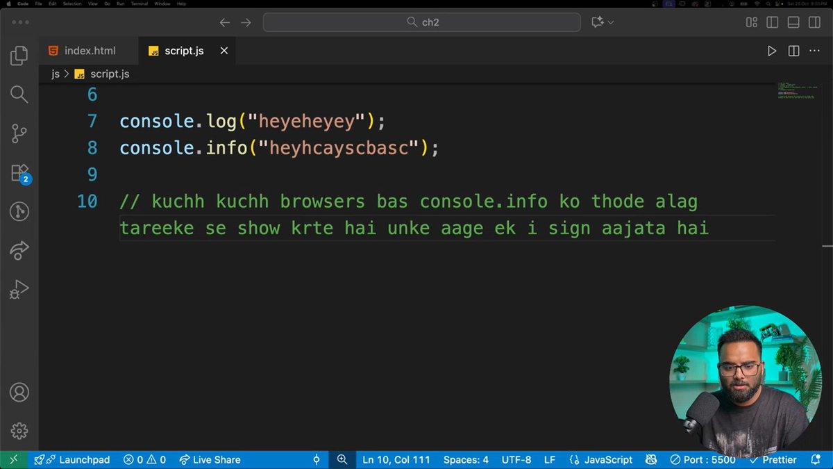 QuantumCoderDev's tweet image. Yesterday’s JS class was awesome! 💻
🧠 JS isn’t just for coding — it’s the heart of every webpage! ❤️
It powers user interaction, web apps, games & even backend (Node.js).
Also learned about Variables, Declarations, and new terms — Statements & Expressions. 🚀
@harshbhaiyaa
