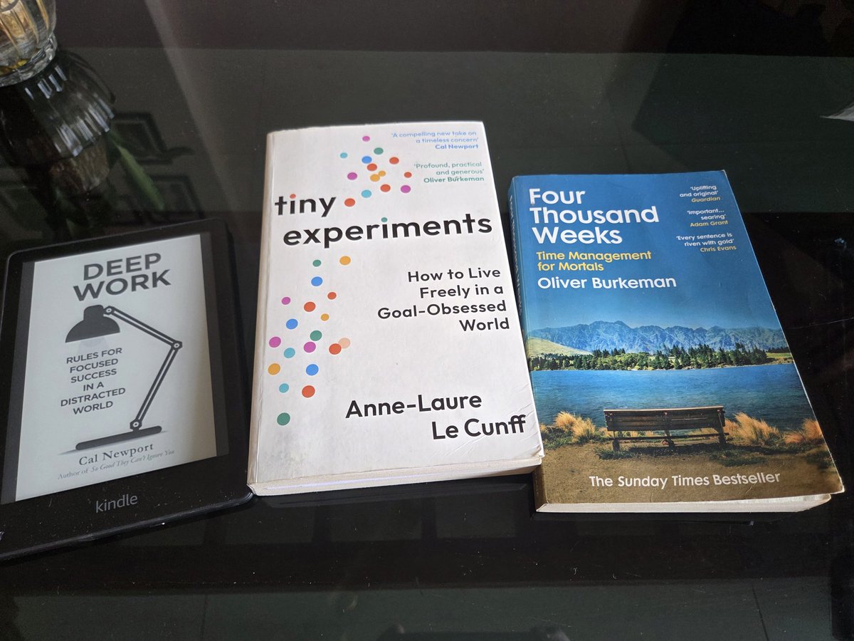A trifecta of books to shape your philosophy of productivity.