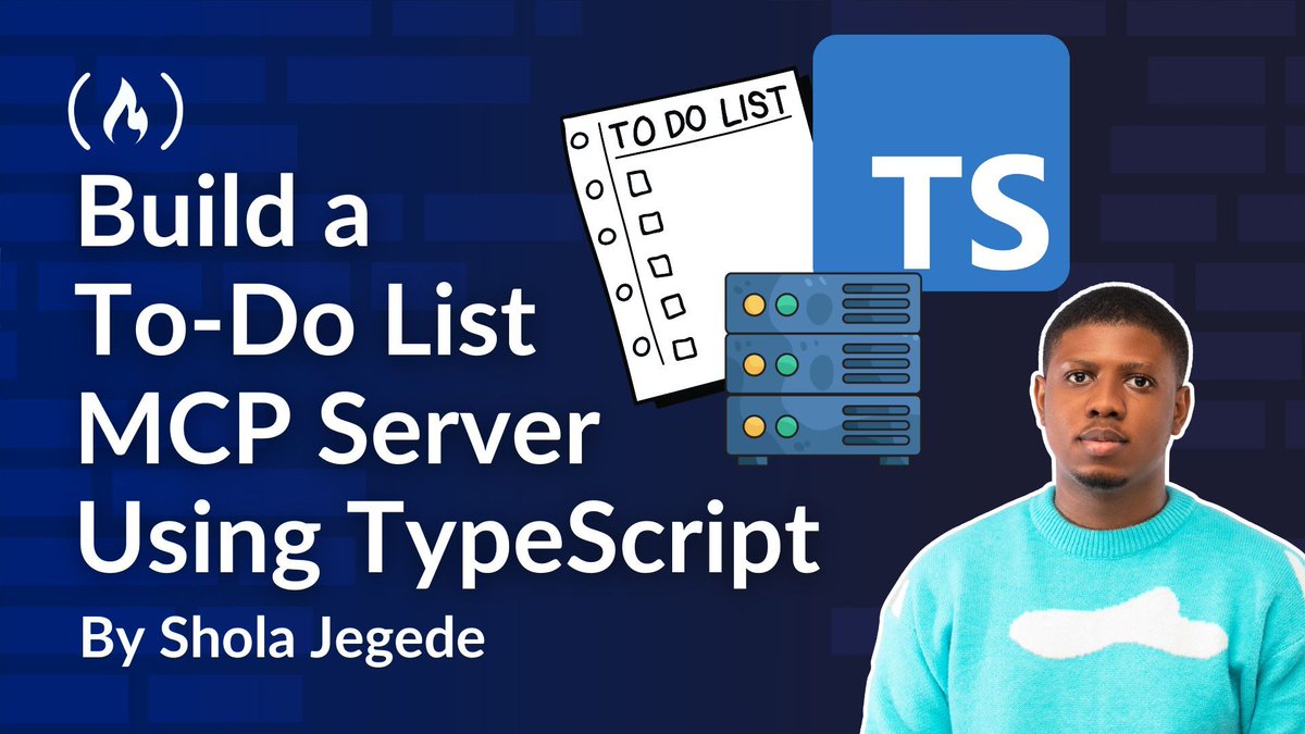 freeCodeCamp's tweet image. Setting up a simple MCP server is a great way to learn the fundamentals of the Model Context Protocol.
But for production apps, you'll need to include features like authentication, data persistence, and more.
And in this in-depth guide, @wani_shola teaches you how to do that by…