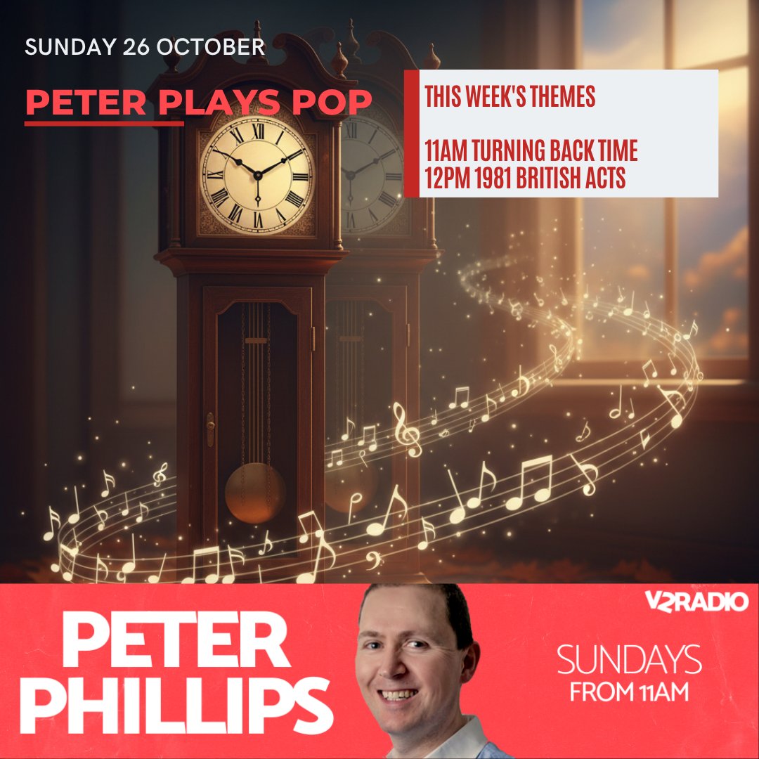 Welcome to Autumn! 
Don't forget the clocks have gone back overnight.
I turn back the clock (musically)  from 11am GMT on <a href="/V2RadioSussex/">V2 Radio</a> DAB in Sussex and Hampshire and online everywhere at v2radio.co.uk
#ProperLocalRadio