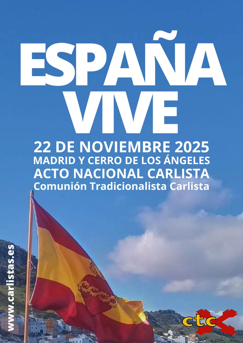 Comunión Tradicionalista Carlista (@carlistas) on Twitter photo El 22 de noviembre, en Madrid y el Cerro de los Angeles: El 22 de noviembre, en Madrid y el Cerro de los Angeles: