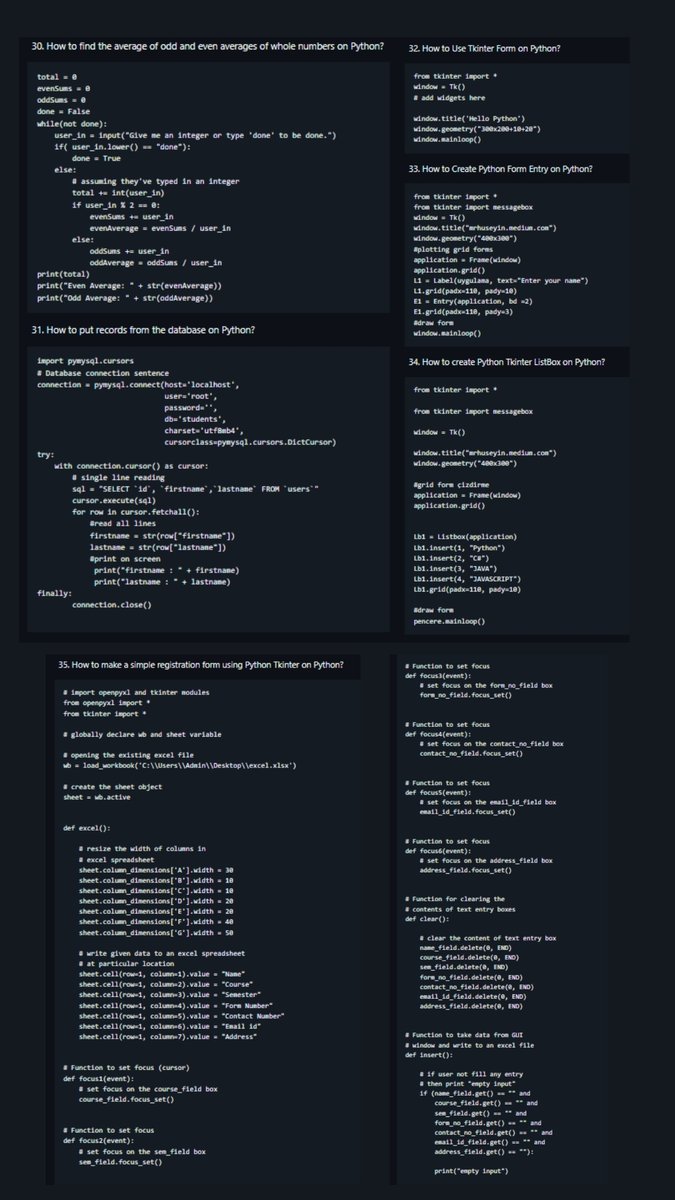 cruzangelojose3's tweet image. 50 Simple Python 🐍 Programs for Beginners (Part 2)
#pythonlearningjourney #python