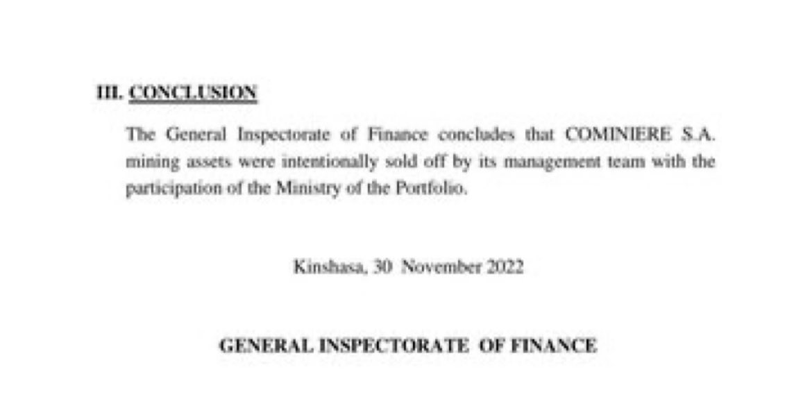 <a href="/MinMinesRDC/">Ministère des Mines - RDC</a> <a href="/LouisWKabamba/">Louis Watum Kabamba</a> Tout comme #Zijin l'a fait avec votre corrompu <a href="/cominiereSA/">COMINIERE SA</a> selon votre <a href="/IgfRdc/">IGF/RDC Officiel</a> sur $AVZ

PS qu'est-il arrivé aux 70 millions USD et où sont les 20 millions USD volés sur le compte séquestre d'AVZ?

peut-être faire comme la Chine, avec la peine de mort pour les acteurs corrompus