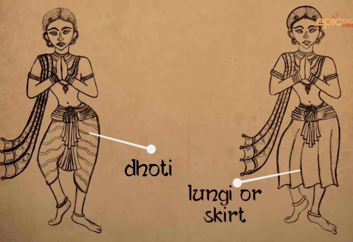 WRONG! Ghagra/Lehenga are completely indigenous!

It evolved from Bhairnivasini worn by Jain Sadhvis! Bhairnivasini is itself one of the 3 styles of wearing Antariya!

Antariya > Bhairnivasini > Ghagri
> Lehenga

Mauryan Era lady wearing a sheer muslin skirt from Eastern India 👇🏻