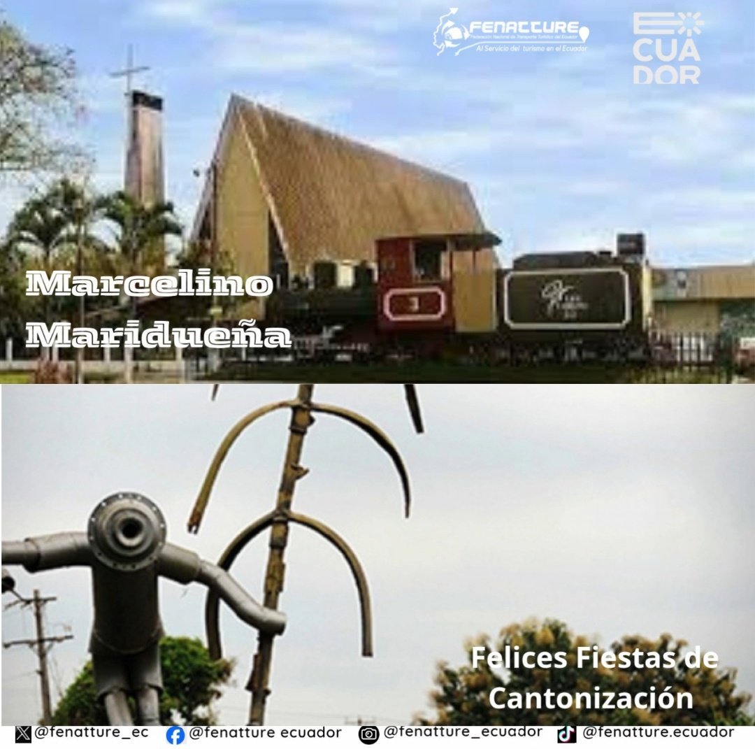 Felices fiestas de cantonización de Marcelino Maridueña.

@marcelinomaridueña
@prefecturadelguayas 
<a href="/goberguayasec/">Gobernación del Guayas</a>
<a href="/TurismoEc/">Viceministerio de Turismo Ecuador 🇪🇨</a>
<a href="/Fenatture_ec/">FENATTURE ECUADOR</a>