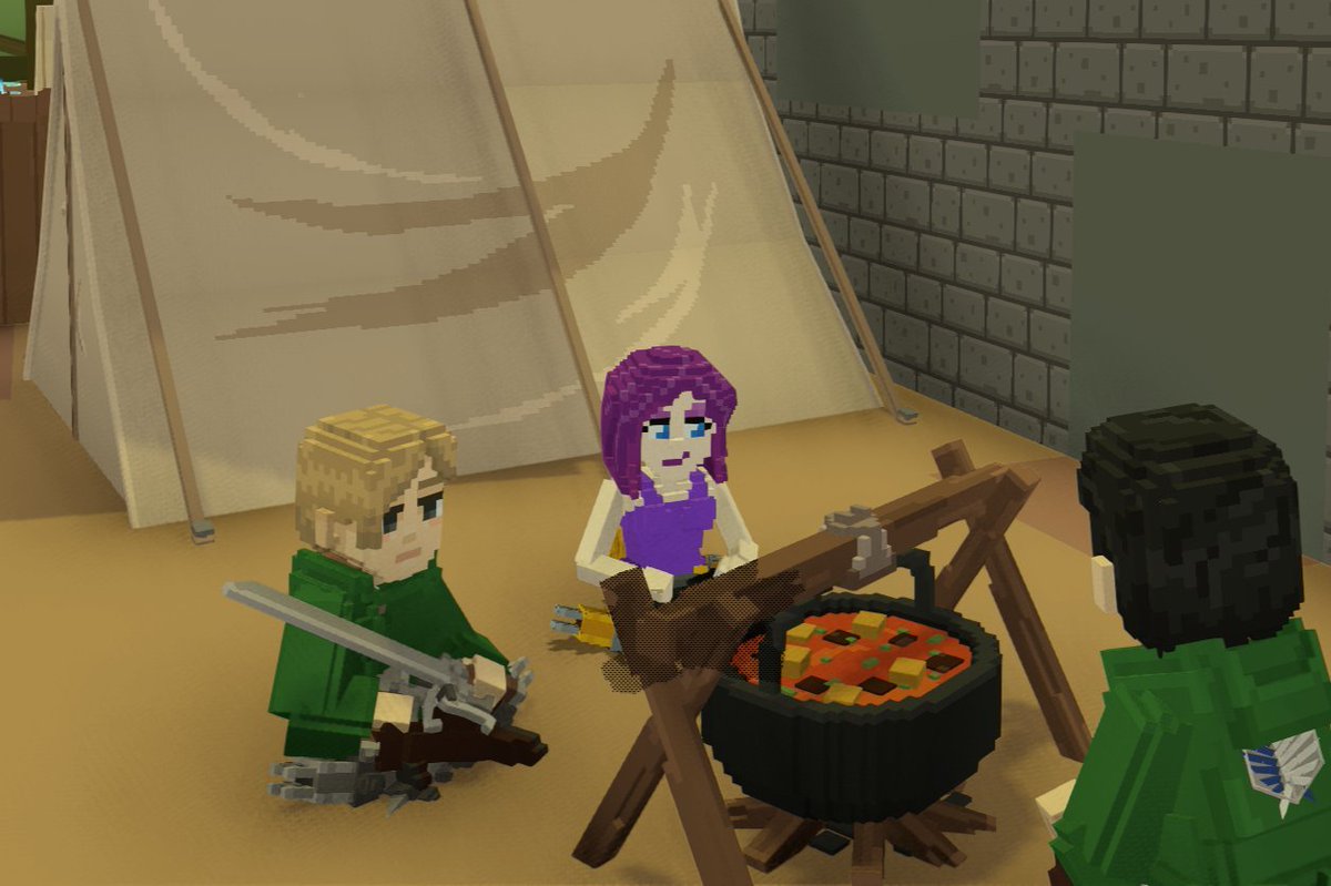 NickTcacenco's tweet photo. I hope you have an appetite, because somethin's cookin' in @TheSandboxGame  https://t.co/GdF0rbmsqs https://t.co/EE4NqH4R3i