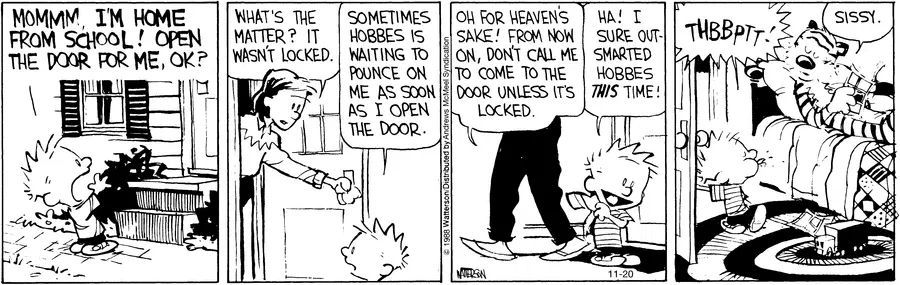 Calvinn_Hobbes's tweet photo. Victory tastes sweet when you outsmart Hobbes…until you don’t.
#CalvinandHobbes #BestFriends #ClassicCalvin https://t.co/OrHZHsBNUl