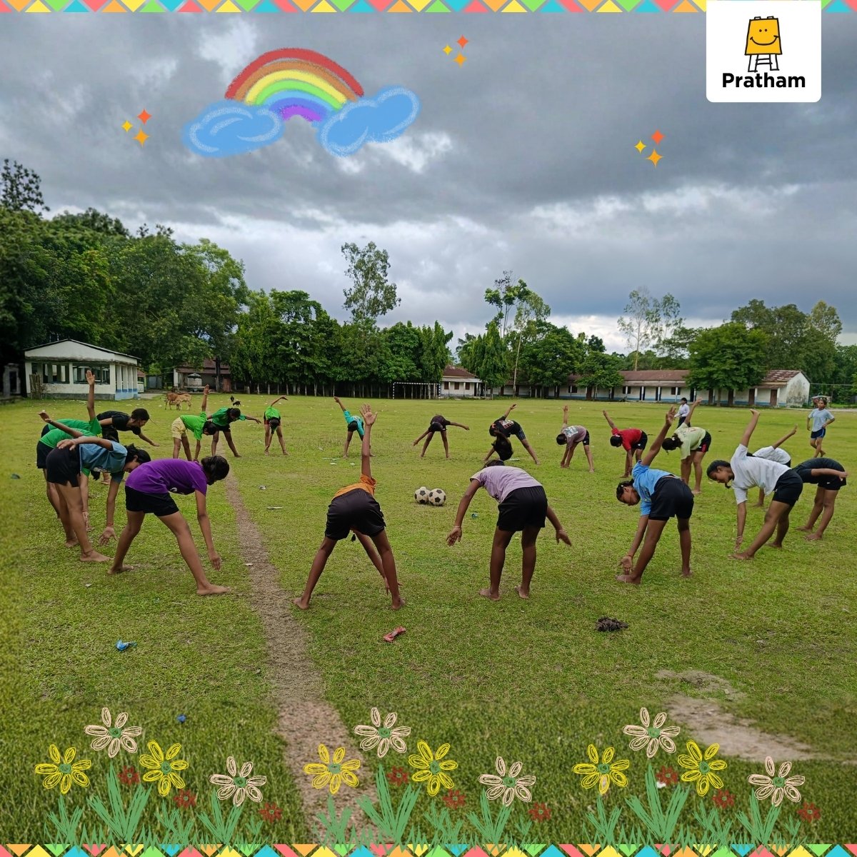 Pratham_India's tweet photo. Sports play a vital role in a child’s overall growth—building physical strength, mental focus, and social skills. Through regular play and tournaments, Pratham helps children stay active, learn teamwork, and grow with confidence. #PlayLearnGrow #SportsForLearning #PrathamIndia https://t.co/QT9YH4gYvN