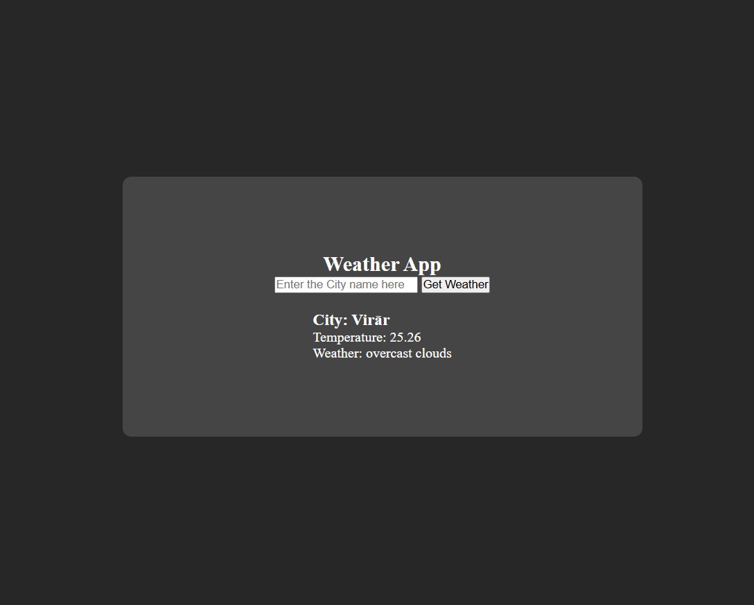 tarasi7261's tweet image. I built my first weather app using #JavaScript and fetch method. Learnt how to handle the async and await functions irl.