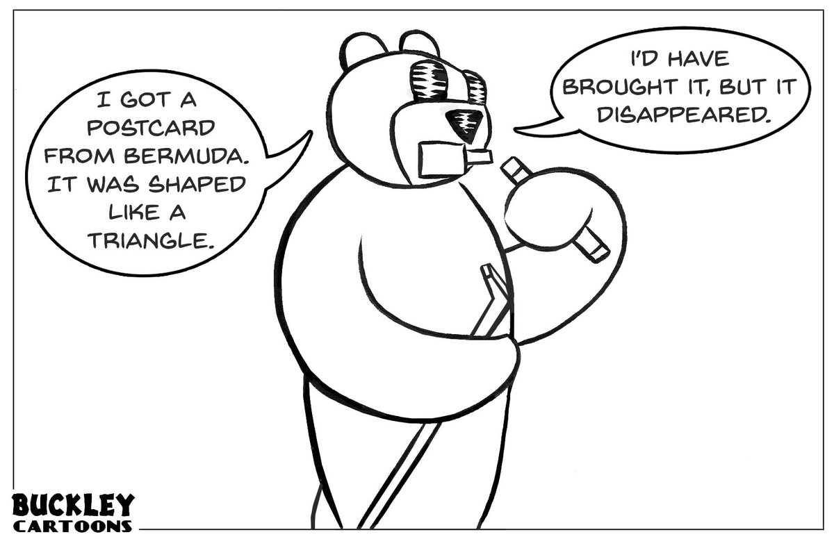 BuckleyCartoons's tweet image. #BermudaTriangle #Postcard #Mystery #Cartoon #Beaver