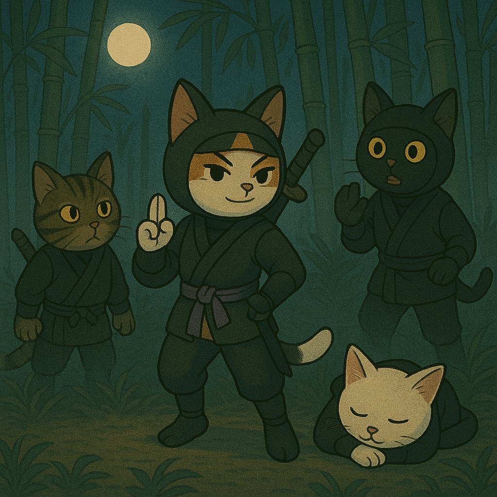 AIピクターズ今日のお題「くの一」
くの一三毛猫さん
#Aipictors #AIイラスト︎ #AIart #ねこ #猫