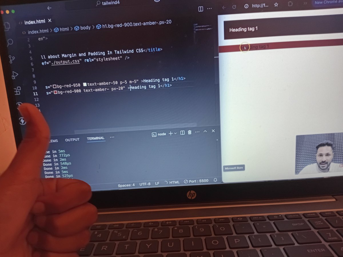 Muhammad_Coder's tweet image. Your bro learning Tailwind CSS at the moment.
