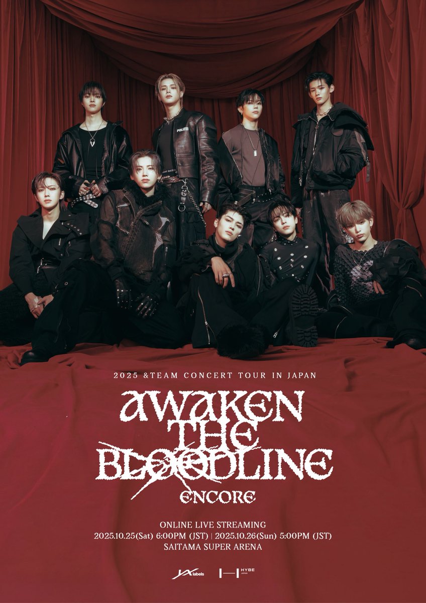 &TEAM AWAKEN THE BLOODLINE IN台北　非売品 🔔2025 &TEAM CONCERT TOUR 'AWAKEN THE BLOODLINE' ENCORE in JAPAN