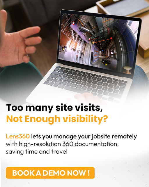 iFieldSmart_'s tweet image. Too many site visits, not enough visibility?
Lens360 gives you remote site control with 360° documentation save time and boost efficiency.

#lens360 #constructiontech #realitycapture #digitalconstruction #bimcompare #progresstracking #constructionmanagement