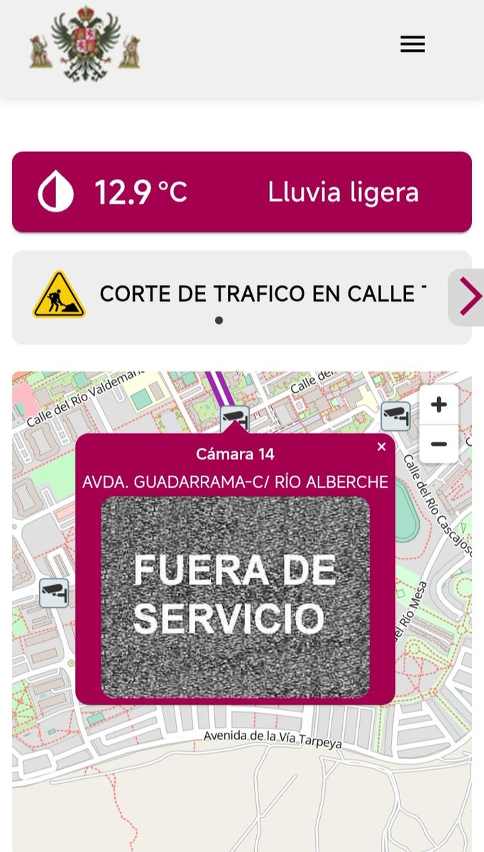 Buenos días,
queríamos ver el estado de las calles del barrio, pero... 
#Movilidad #Tráfico 
Fuera de servicio las cámaras del ayuntamiento de Toledo 
#Benquerencia #DiaBicicleta
