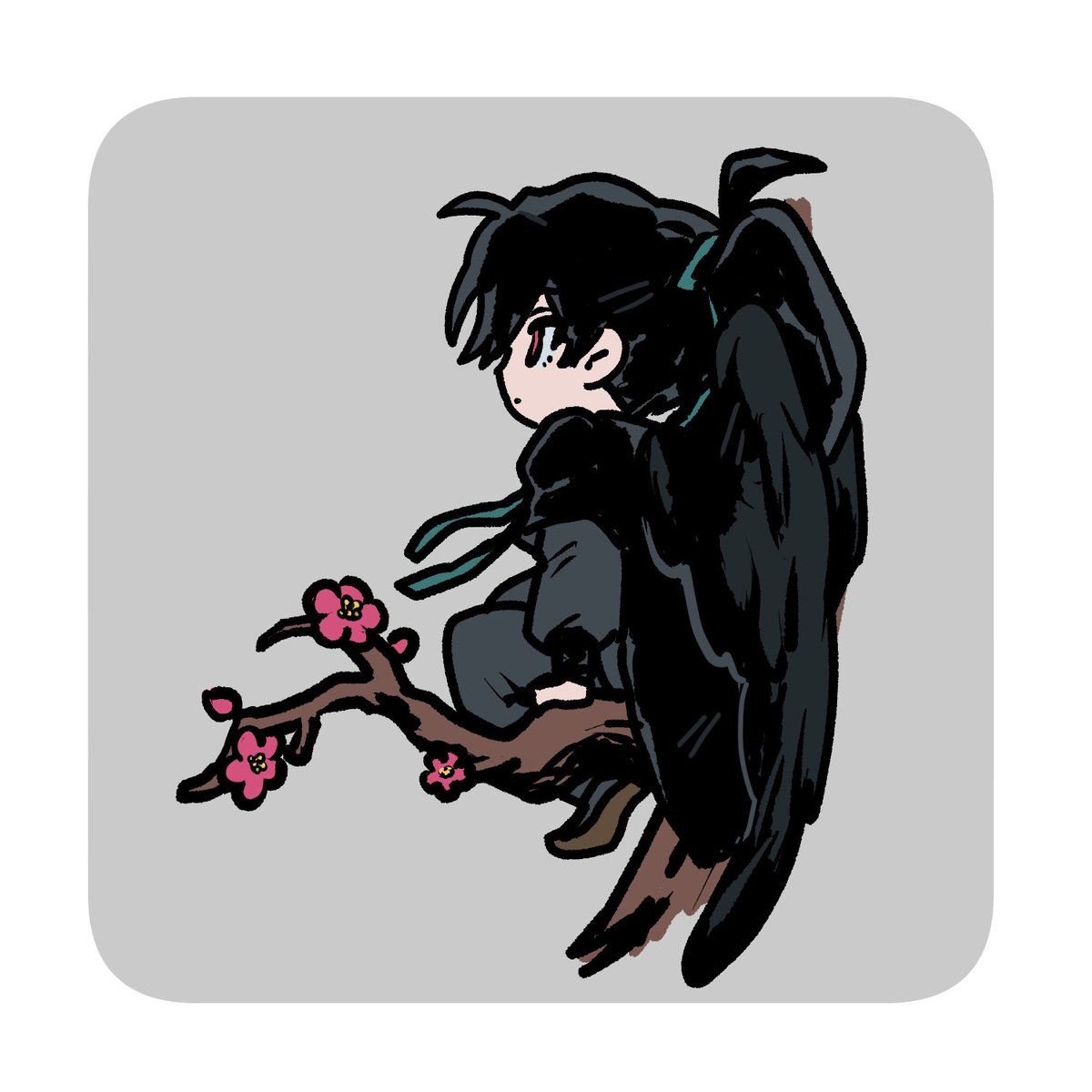 ma0underd's tweet image. 까마귀