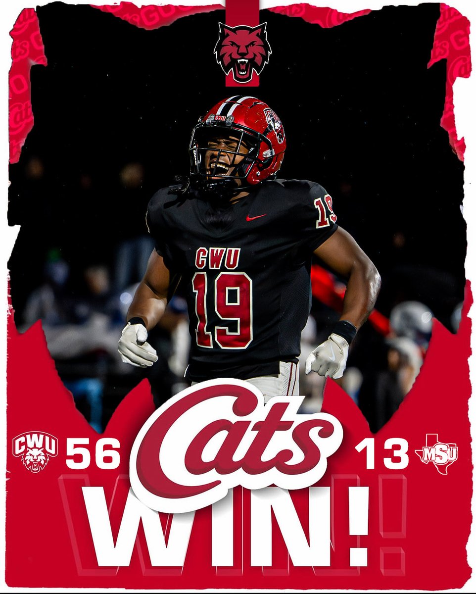 Over 5 hours and 2 lightning delays later…. YOUR CATS ARE WINNERS BABYYYY!! 😤

Back home next week for our regular season home finale, senior day, and military appreciation day against #19 Angelo State! 

#reigncrimson