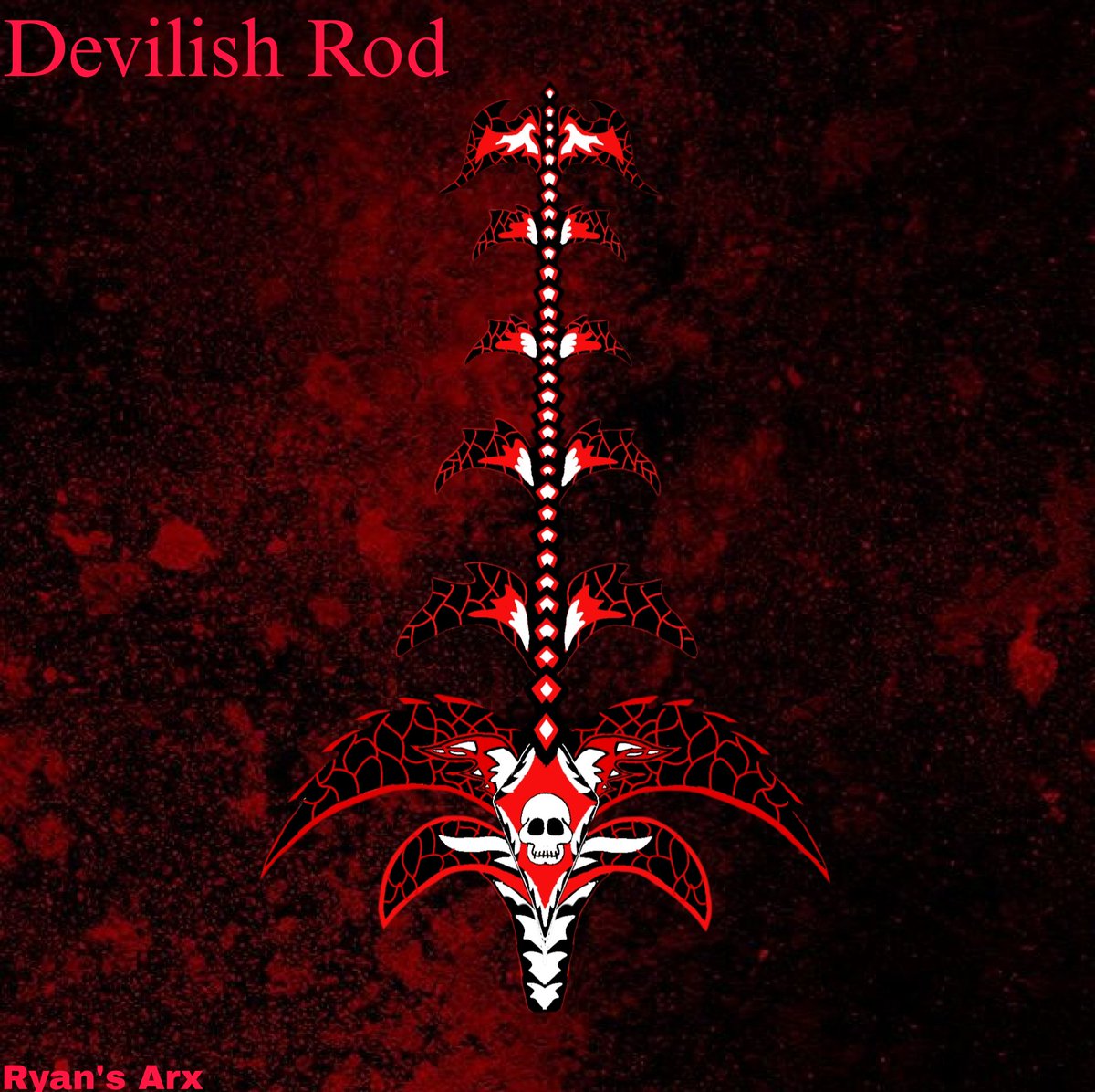 Ryan_Adrian020's tweet image. My design for new rod in Roblox Fisch. It&apos;s my first design hehe. #roblox #robloxart #robloxfisch #fisch #art #digitalart #gameart #design #rod #fishing #Devil #anime