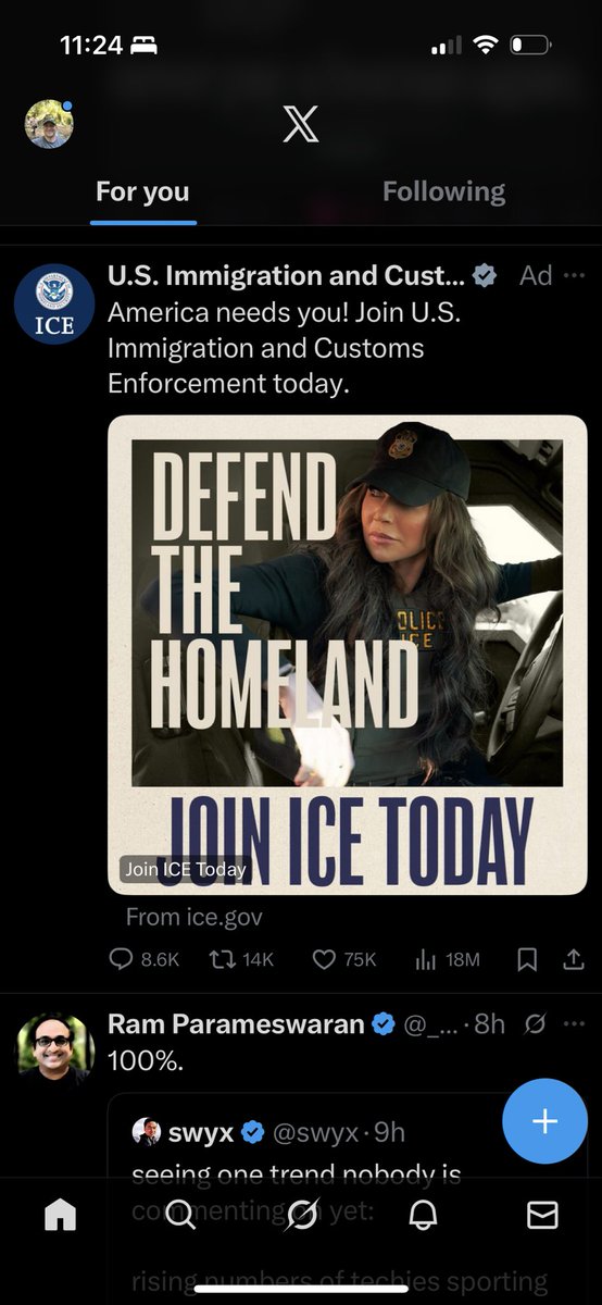 Forrest_Wilson_'s tweet image. Who exactly are these ICE ads designed to appeal to?