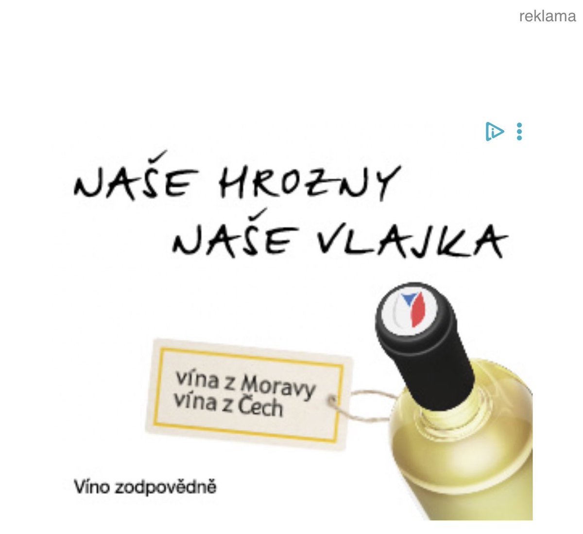 Naše hrozny, naše vlajka! Ne, to není kampaň SPD, ale státem financovaného Vinařského fondu. Asi speciální edice k 28. říjnu. Co na to říkáte?