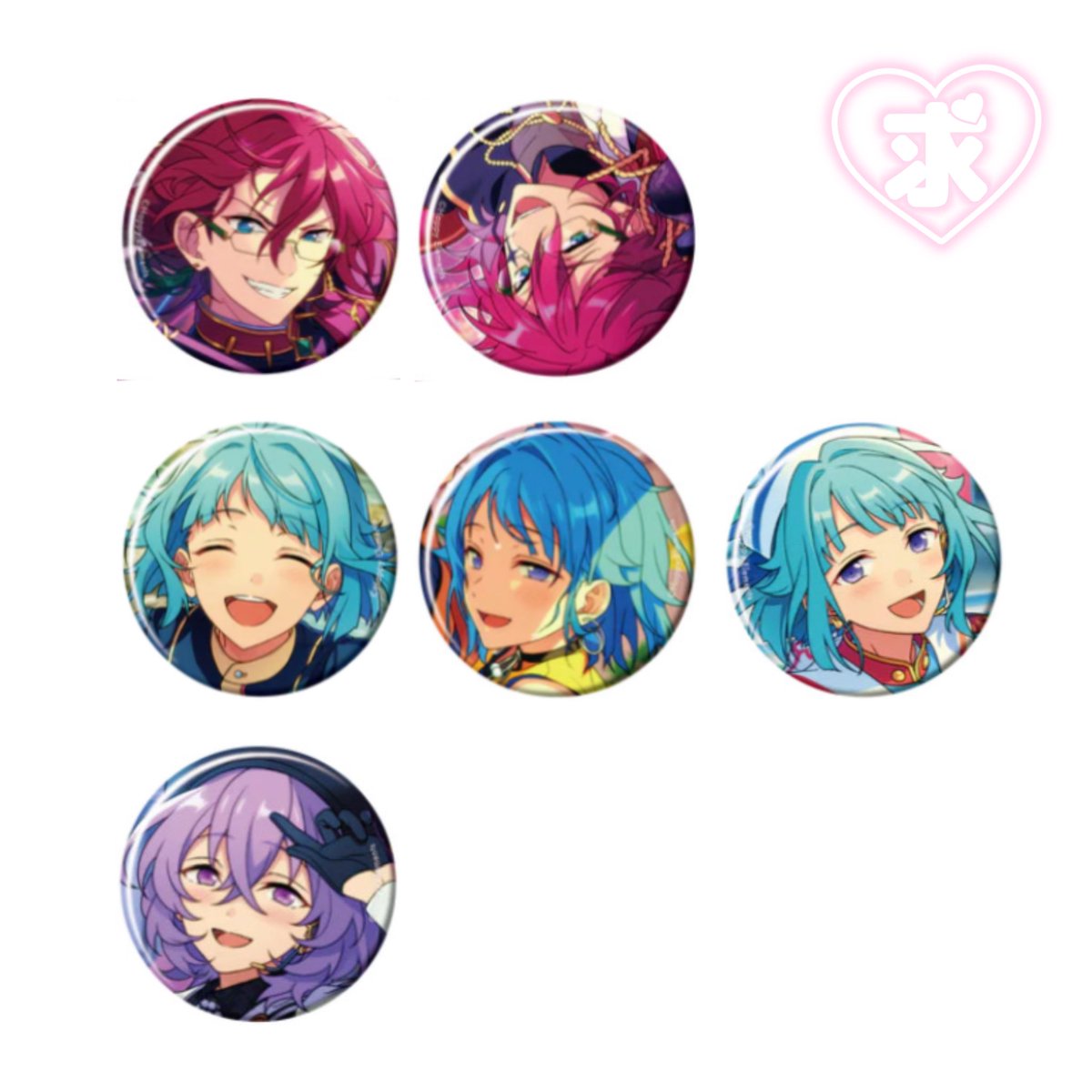 【交換/譲渡】あんスタ コレクション缶バッジ コレ缶 Mar Apr Jul Sep Oct

譲：桃李 藍良 零* 奏汰 光 アドニス つむぎ 夏目 嵐

求：茨 創 ユメ（3枚目画像）

◾︎ ☆5⇔☆4 は1:3~
◾︎ *は茨との交換のみ
◾︎ ☆4は300円で譲渡可◎

検索からもお気軽にお声かけください♪