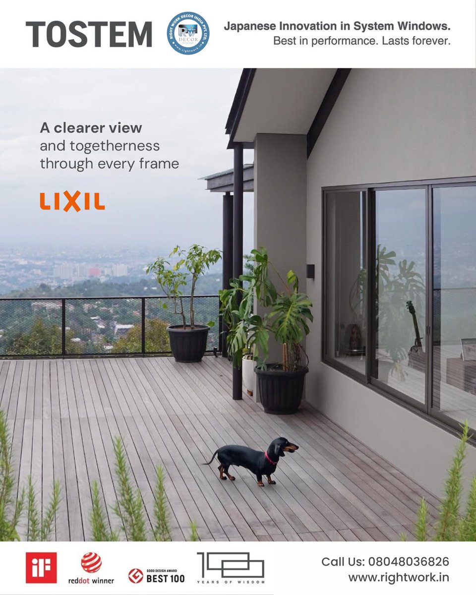 RightWorkDecor's tweet image. Experience Clarity and Connection with TOSTEM Premium Aluminum Windows at Right Work Decor, Bangalore

Discover the perfect balance of modern design, exceptional insulation, &amp;amp; breathtaking visibility with TOSTEM Premium Aluminum Windows, available exclusively at Right Work Decor.