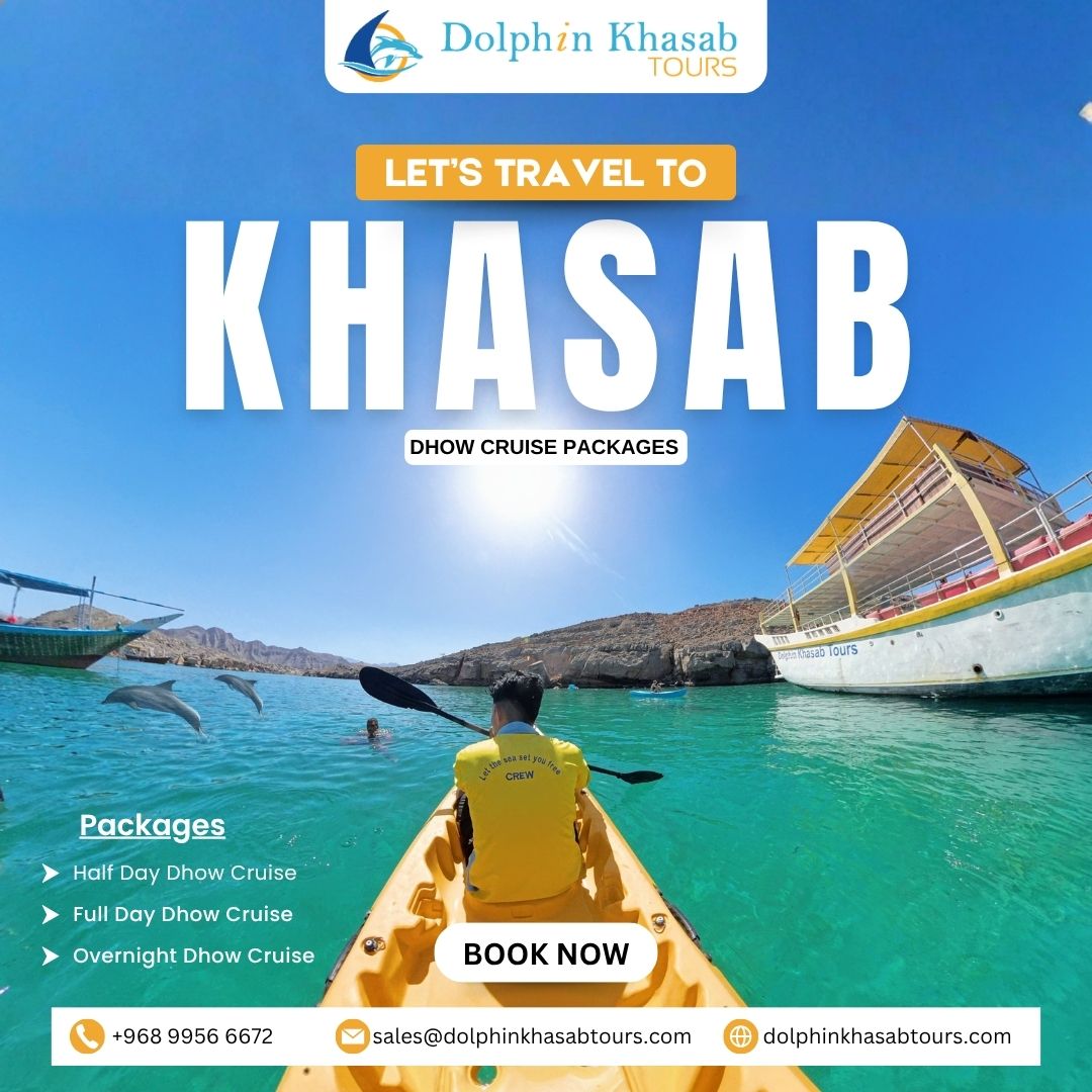 Book today and set sail on an unforgettable journey through the crystal-clear waters of Khasab. 🐬✨

📍 Location: Khasab, Musandam
📞 Contact: +968 99566672
📧 Email: sales@dolphinkhasabtours.com
🌐 Book now: dolphinkhasabtours.com

#Khasab #Musandam #DhowCruise #BookOnline