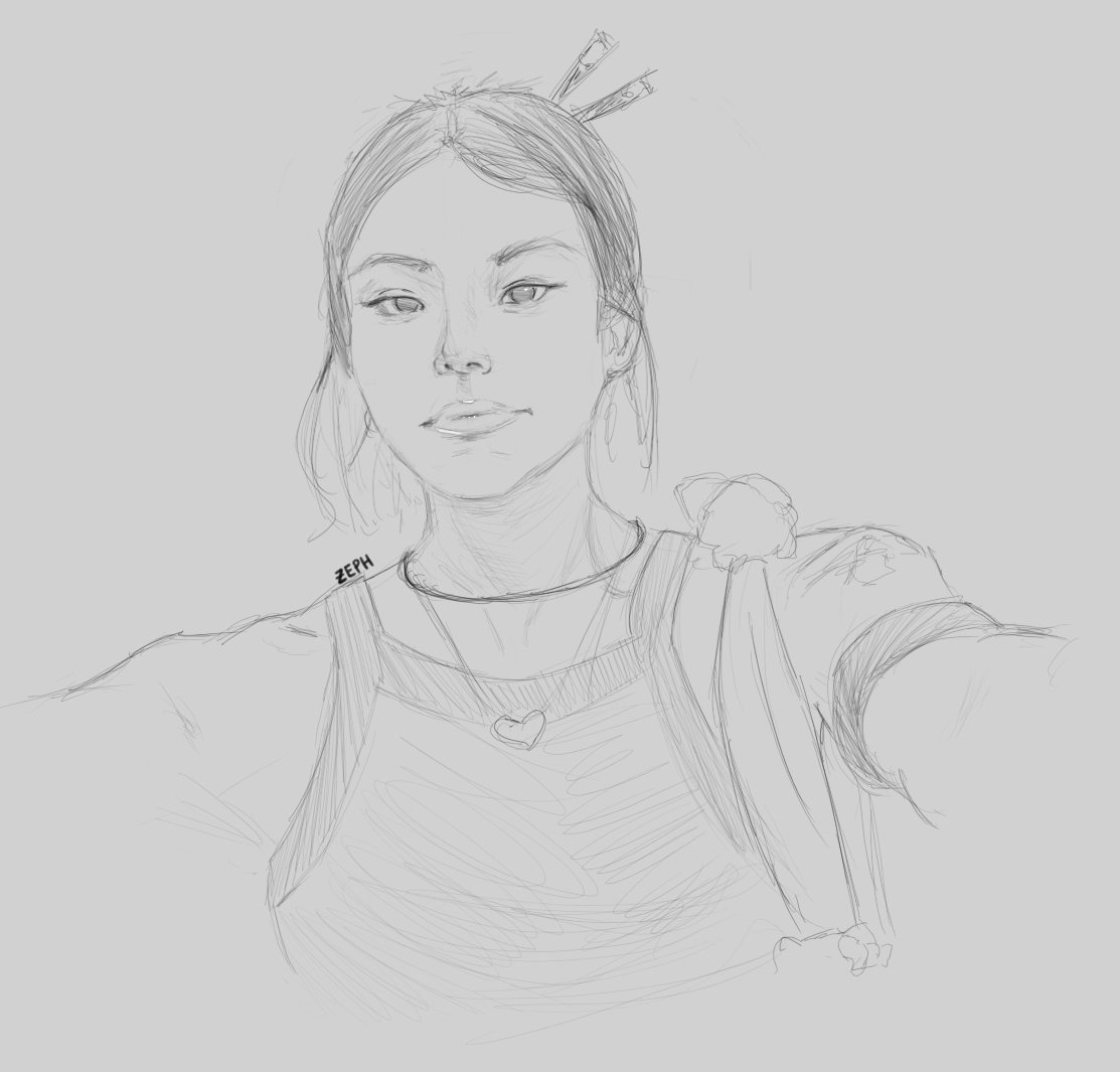 mentleGenDonk's tweet photo. Sunday Mood sketch #7. A simple study sketch. About 40 mins? A few mistakes but I think it's alright. Reference is from Pinterest #digitalart https://t.co/ezFNzAmVr3