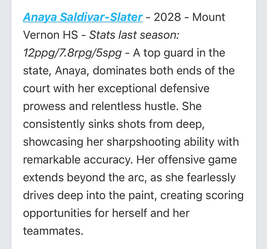 Just say the words special! <a href="/espnW/">espnW</a> <a href="/JrAllStarBB/">Jr. All-Star Girls Basketball</a>