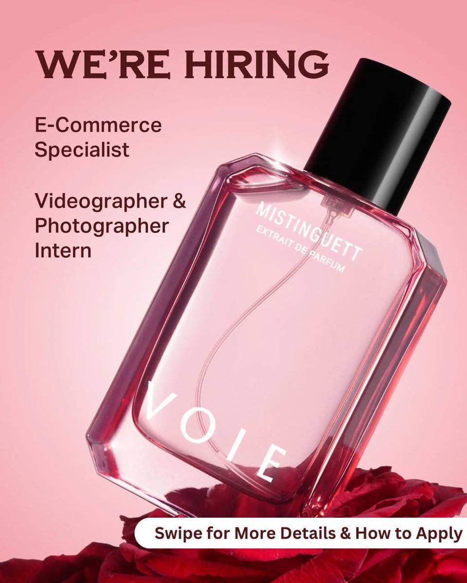 lokerjogja_'s tweet image. WE’RE HIRING!
Join our creative team at Voie❗️ 
Open Positions:
 • E-Commerce Specialist
 • Videographer & Photographer Intern
Swipe to see more details & how to apply! 👀
➖️➖️➖️  
Bijaklah dalam memilih pekerjaan! Tinggalkan komentar atau Dm ke admin jika ada…