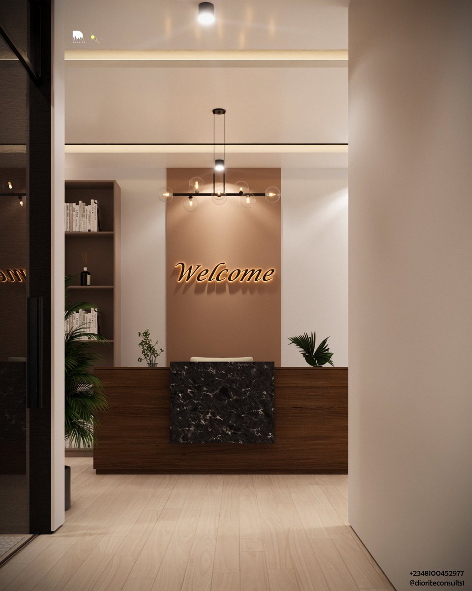 dioriteconsults's tweet image. OFFICE SPACE VISUALS ✅
Reception Area▶️…..