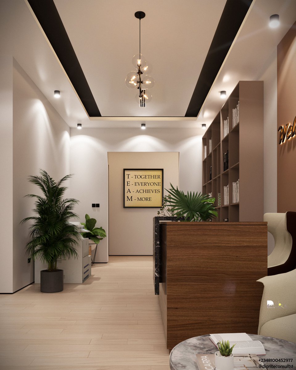 dioriteconsults's tweet image. OFFICE SPACE VISUALS ✅
Reception Area▶️…..