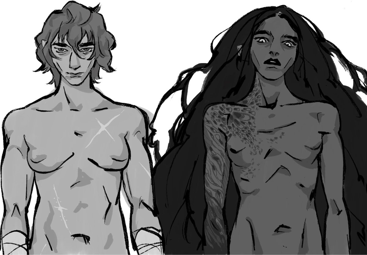 Antigone and Yrian #ocs